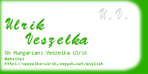 ulrik veszelka business card
